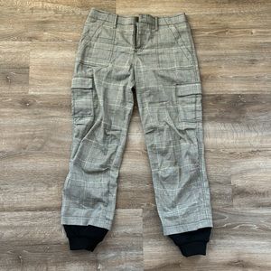 Alice + Olivia Plaid Cargo Pants Size 0